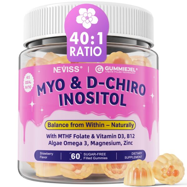 Version 1.0.0 NEVISS gomitas Myo-Inositol 40:1 frente de la caja