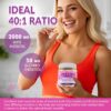 Suplemento inositol gomitas frutas con vitaminas para mujer