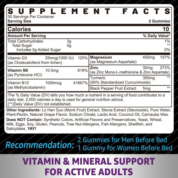 Version 1.0.0 Cúrcuma gomitas zinc magnesio sin azúcar NEVISS