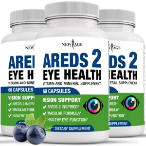New Age AREDS 2 Vitaminas para ojos frasco frontal