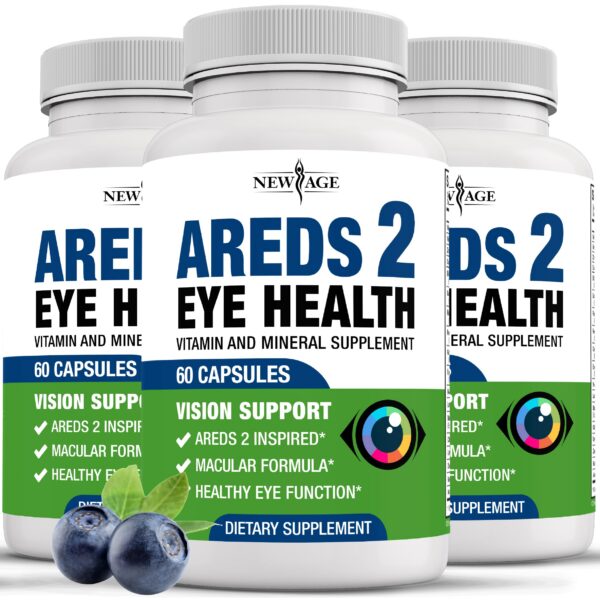 New Age AREDS 2 Vitaminas para ojos frasco frontal