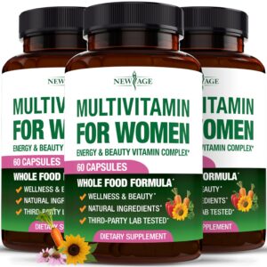 Frontal de la etiqueta de NEW AGE Multivitamin para mujeres