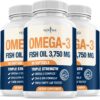 Version 1.0.0 Frasco de Omega 3 New Age con etiqueta azul