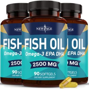 New Age omega-3 aceite de pescado frente