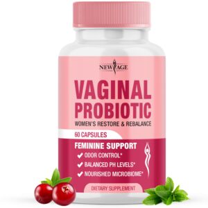 Botella de probióticos vaginales New Age para mujeres salud femenina