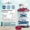 Etiqueta del producto con zinc