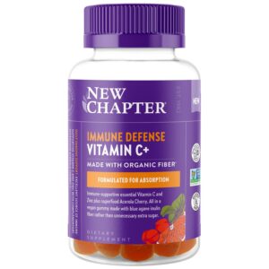 New Chapter gomitas vitamina C+ 60 unidades con acerola y zinc