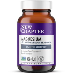 Frente de New Chapter magnesium + melatonin