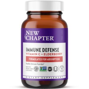 New Chapter vitamina c defensa inmunológica con saúco envase frontal