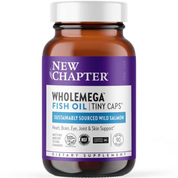 New Chapter Wholemega aceite de pescado salmón salvaje Alaska 90 cápsulas