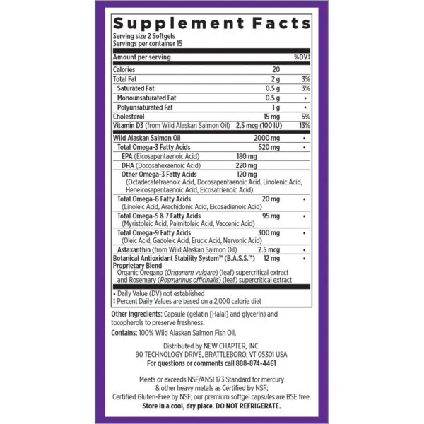 Cápsulas de aceite de salmón Wholemega