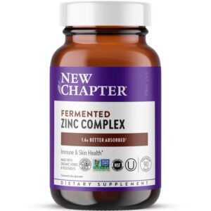 Tableta de zinc fermentado en New Chapter