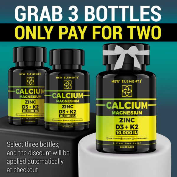 Etiqueta del envase de calcio