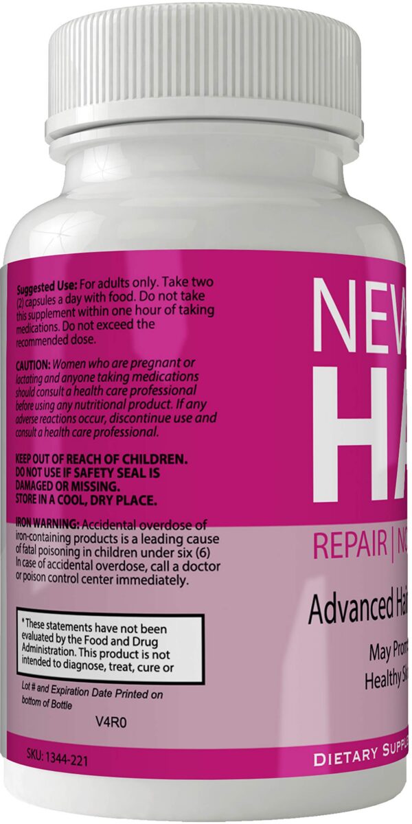 New Glo fórmula avanzada para cabello piel y uñas saludable