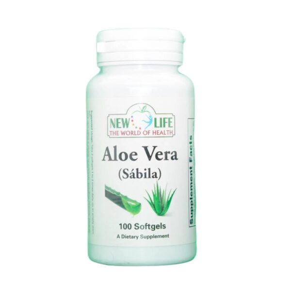 New Life Aloe Vera softgels soporte digestivo suplemento herbal