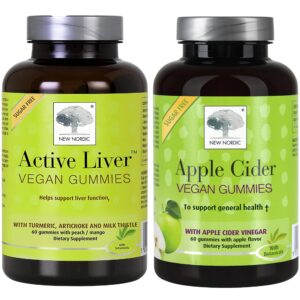 Paquete para digestión NEW NORDIC con gomitas sabor durazno y mango