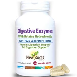 Frente del envase NEW ROOTS HERBAL Digestive Enzymes