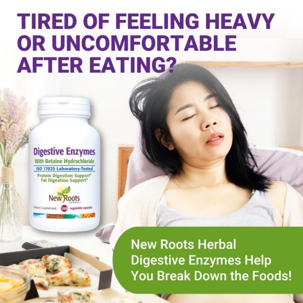 Etiqueta de NEW ROOTS HERBAL Digestive Enzymes