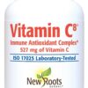 NEW ROOTS HERBAL Vitamina C8 etiquetas frontales del suplemento