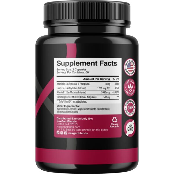 Etiqueta lateral de NexGen Blends TMG