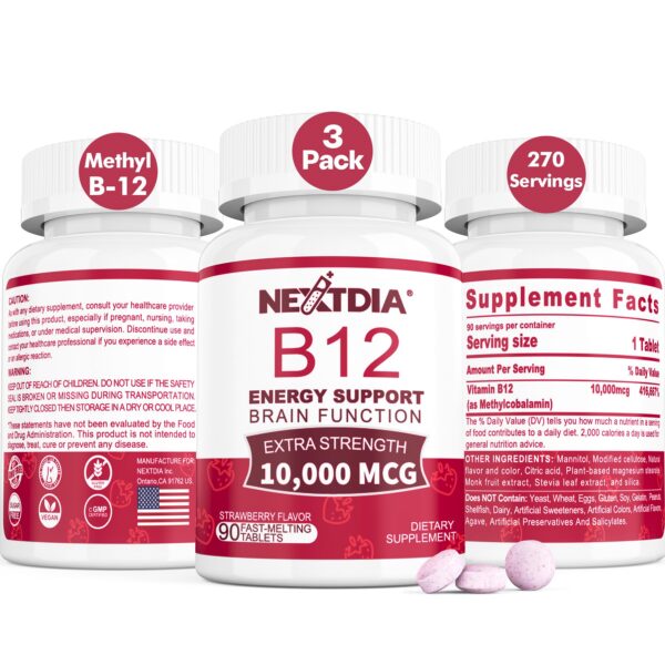 Tabletas B12 metilada 10000 mcg sublingual