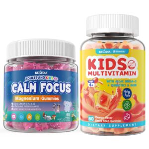 Frente de Nextdia Calm Focus gomitas de magnesio y multivitaminas