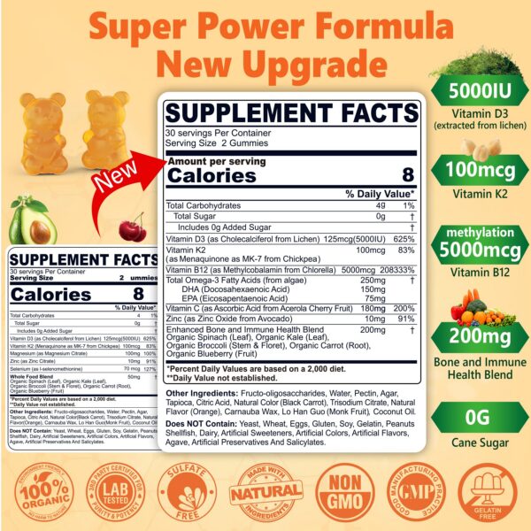 Etiqueta frontal del producto Nextdia D3 K2 MK-7