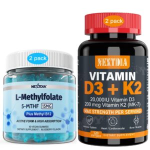 Version 1.0.0 Frente del empaque Nextdia D3 y K2 MK7