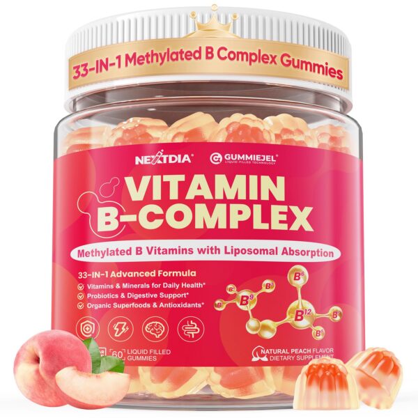 Frente de la bolsa Nextdia gomitas B metilado