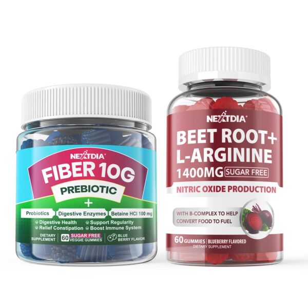 Nextdia gomitas fibra adultos remolacha suplemento vegano natural