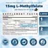 Nextdia L-Methylfolate gomitas etiqueta trasera