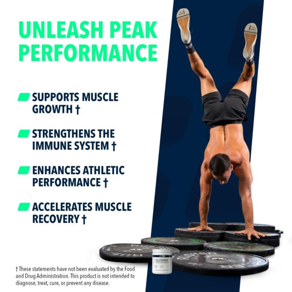 NF Sports Glutamine powder label closeup high-res