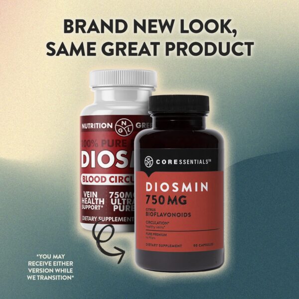 Detalle de cápsulas de Diosmin 750 mg NGL