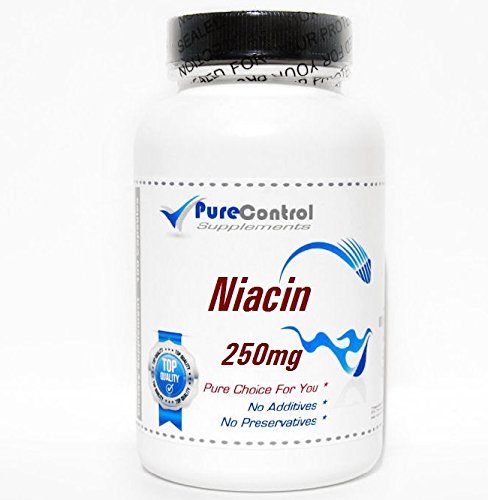 Niacina 250mg 100 cápsulas puras purecontrol suplementos