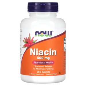 Version 1.0.0 Niacina 500 mg Now Foods paquete 2 tabletas