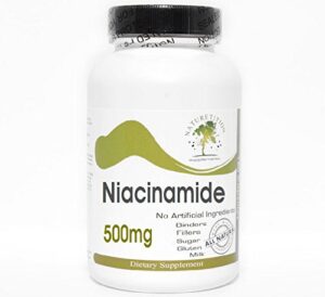 Niacinamida 500mg 100 cápsulas Naturetition Supplements puro