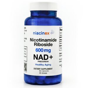 Version 1.0.0 Frasco Niacinex Nicotinamida Ribósido 600mg suplemento NAD+
