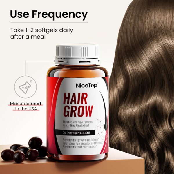 Version 1.0.0 suplemento capilar NiceTop con zinc y vitaminas