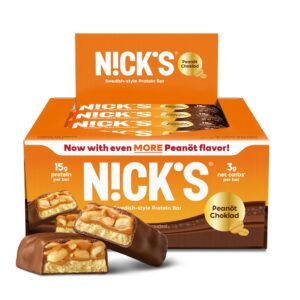 N!CK'S Protein Bars Chocolate Peanut empaque frontal