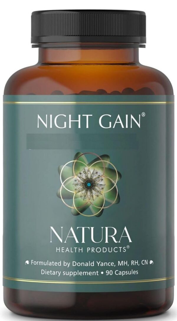 Night Gain frasco y etiqueta