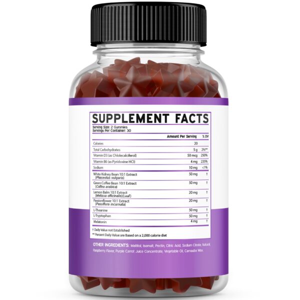 Etiqueta Night Time Fat Burner Gummies