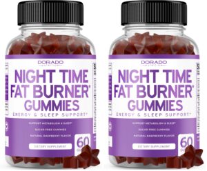 Version 1.0.0 Gomitas Night Time Fat Burner frambuesa empaque