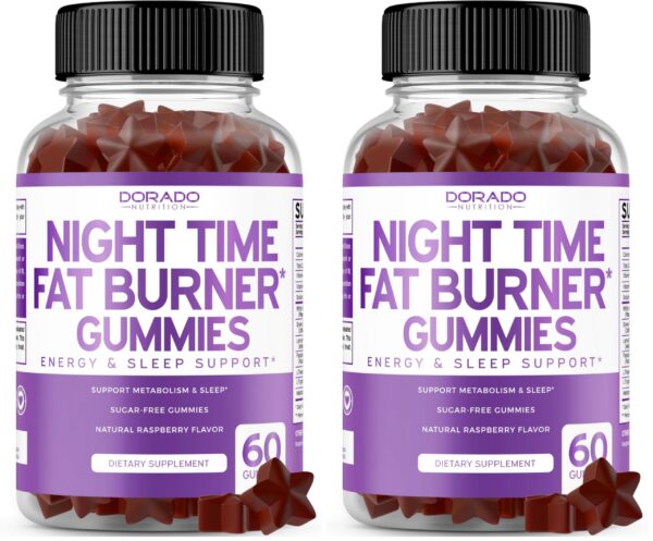 Gomitas Night Time Fat Burner frambuesa empaque