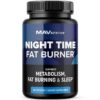 Front label of MAV Nutrition Night Time Fat Burner