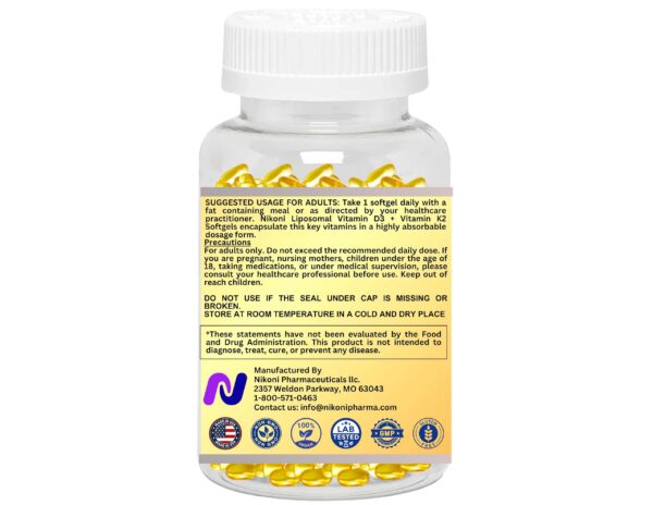 Etiqueta de Nikoni D3K2 MK7