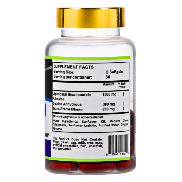 Version 1.0.0 Etiqueta frontal Nikoni Liposomal NAD+