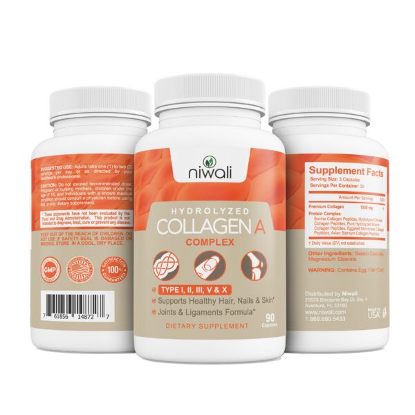 Version 1.0.0 Etiqueta frontal NIWALI Multi Collagen Complex