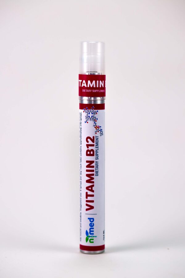 Frasco de Vitamina B-12 en spray de nmed