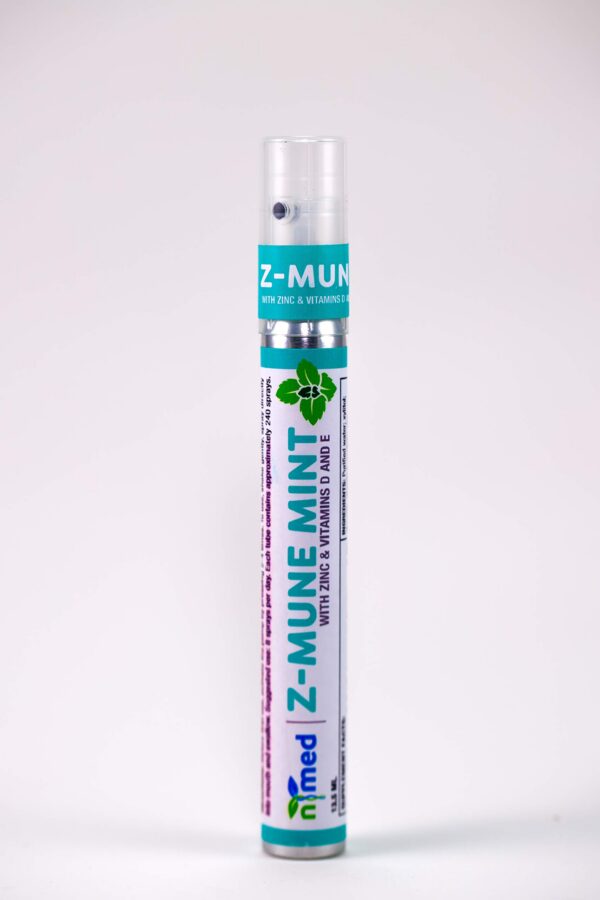 Frente del envase spray de vitamina C con zinc