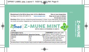 Etiqueta y detalle del envase spray